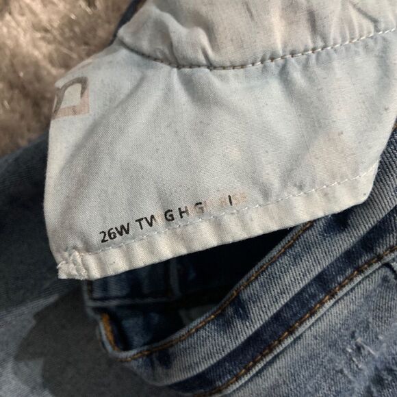 🏷️ 5 for $25 - BDG Twig Crop High Rise Skinny Jean Double Vision - Picture 5 of 6